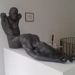 MAN-WO-MAN, Acrystal / Bronze, Tilmann Krumrey, 2012 MAN-WO-MAN, Acrystal / Bronze, Tilmann Krumrey, 2012, life size