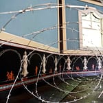 DORNRÖSCHEN - Environment, Tilmann Krumrey, 2011 DORNRÖSCHEN - Environment, barb wire installation, Tilmann Krumrey, 2010