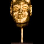 FAUN - Tilmann Krumrey, 2006 FAUN – fine gold 999, 120g, from series of grotesque heads 3.4 cm x 2.4 cm x 3.1 cm, height with plinth (ebony) 11.2 cm