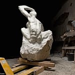 AROUSED - Tilmann Krumrey, 1991 - 2008 AROUSED - 75 x 89 x 150 cm, Carrara marble, Chrome fluorite, weight approx. 2 tons, plint wood 49cm - Tilmann Krumrey, 1991 - 2008