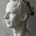 HEAD1 - Tilmann Krumrey, 2007 H E A D 1 – plaster, from 100 Beings 100 Heads 23.3 cm x 12.4 cm x 15.3 cm