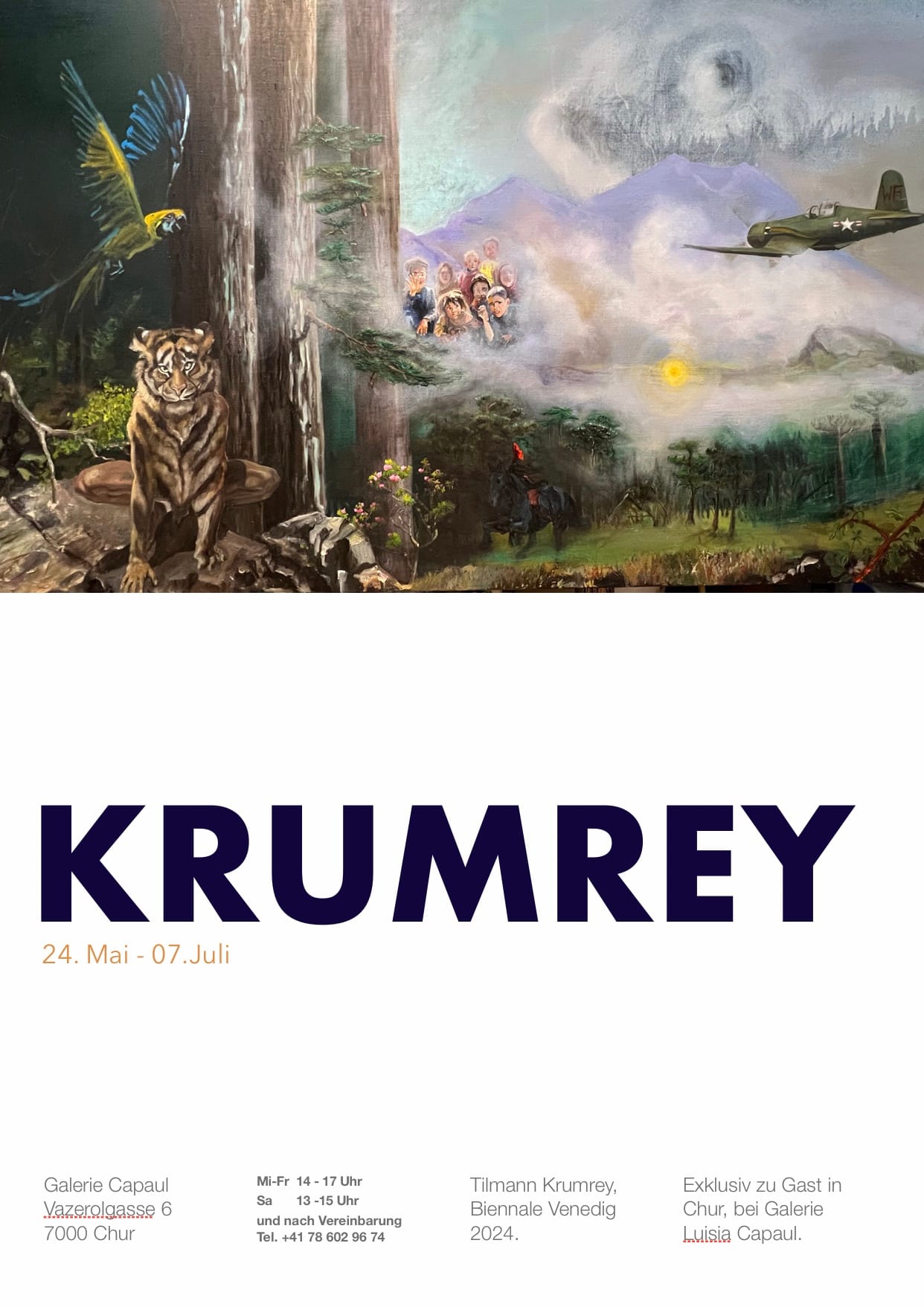 Tilmann Krumrey exhibition in Chur. May 24 - July 7 2024